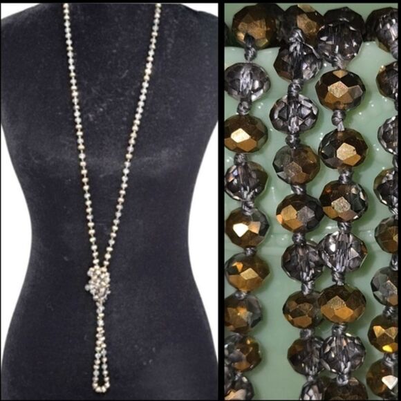 Long Crystal Necklace - Picture 1 of 8